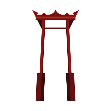 thailand arch constructionのイラスト素材