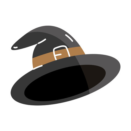 halloween with hat accessoryのイラスト素材