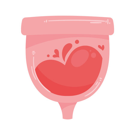 menstrual cup feminineのイラスト素材