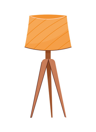 home wooden lamp furnitureのイラスト素材