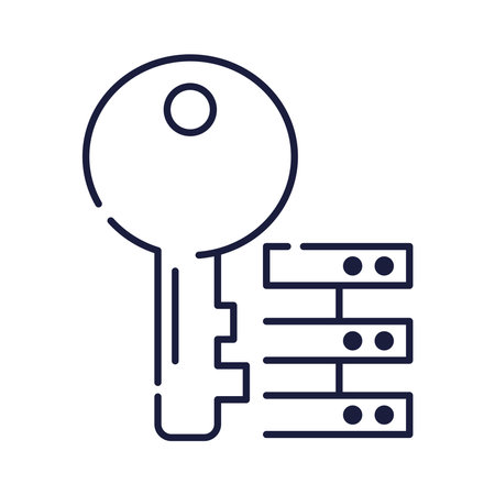 server and keyのイラスト素材