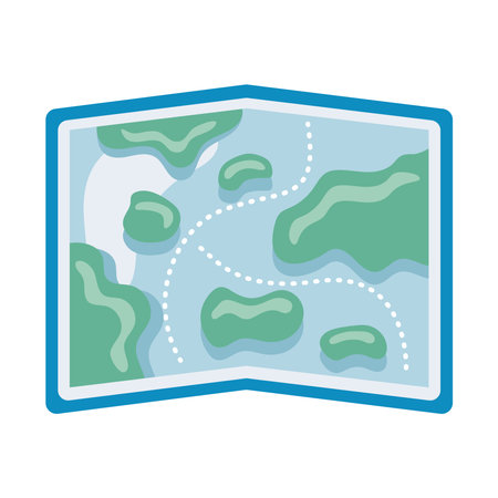 paper map guideのイラスト素材