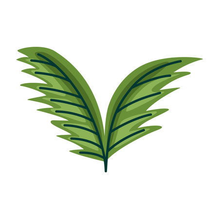 green leafs palms foliageのイラスト素材