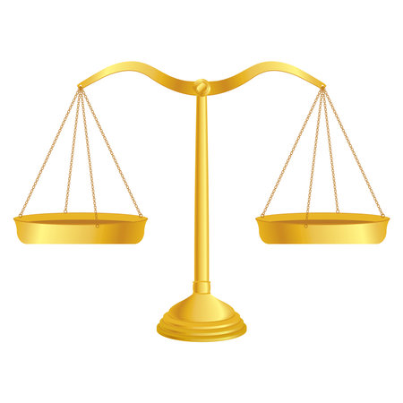 justice golden balanceのイラスト素材