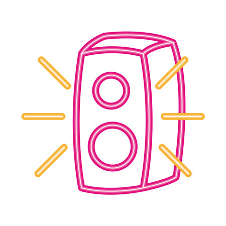 sound speaker neon partyのイラスト素材