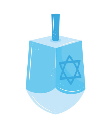 blue jewish dreidelのイラスト素材
