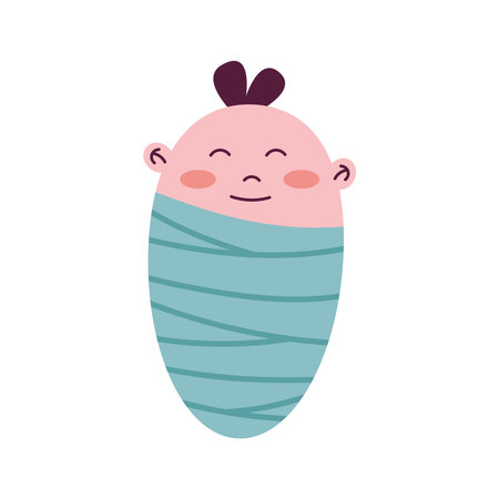 cute little babyのイラスト素材