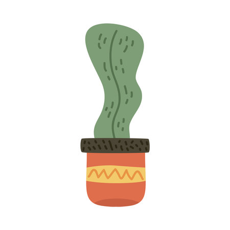 cactu houseplant in potのイラスト素材