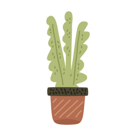 houseplant in potのイラスト素材