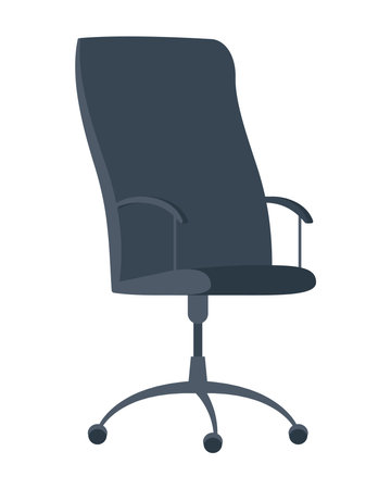 black office chairのイラスト素材