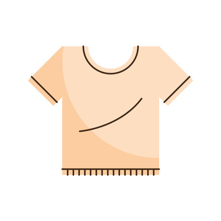female beige blouseのイラスト素材