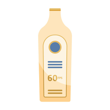 solar blocker bottle productのイラスト素材