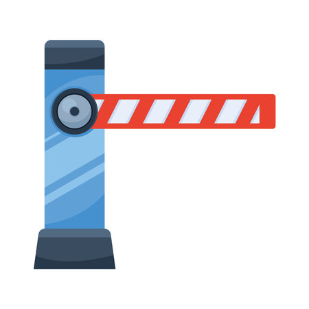 parking barricade signalのイラスト素材