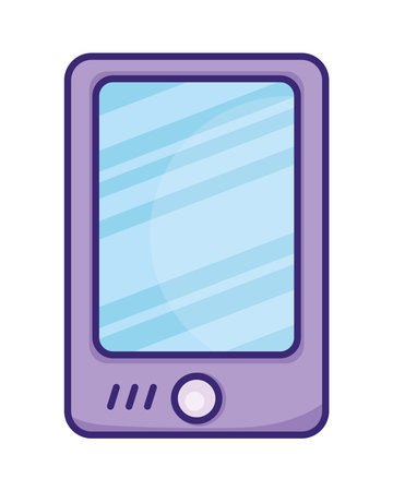 lilac smartphone device techのイラスト素材