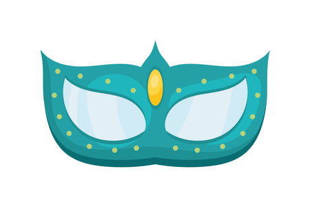 green carnival maskのイラスト素材