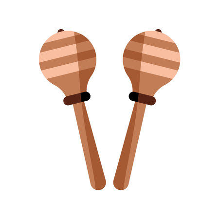 maracas musical instrumentのイラスト素材