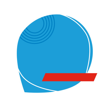 blue circle commercial bannerのイラスト素材