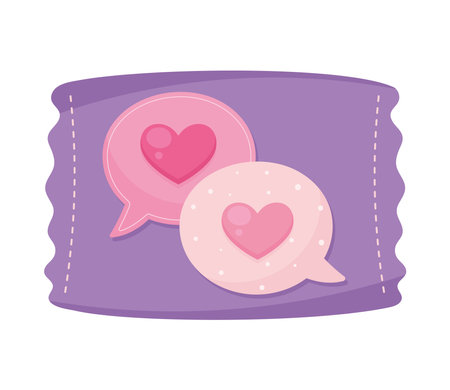 love coupon with speech bubbleのイラスト素材
