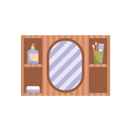 bathroom wooden goodのイラスト素材