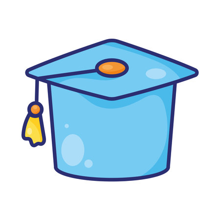 graduation hat accessoryのイラスト素材