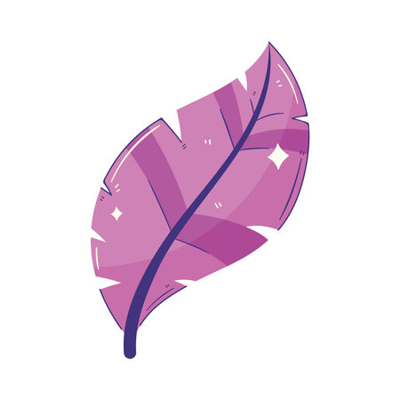 purple feather birdのイラスト素材