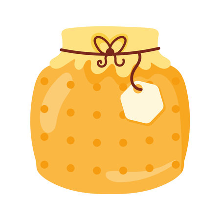 honey dotted potのイラスト素材