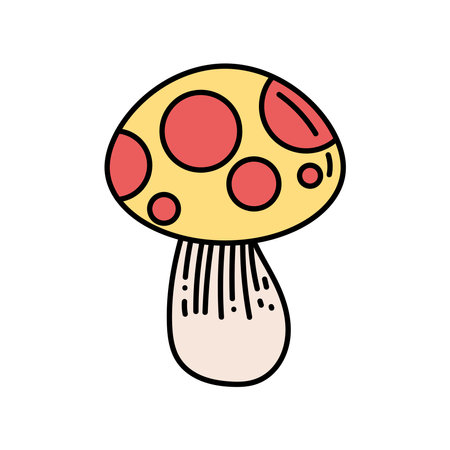 fungus plant tattooのイラスト素材