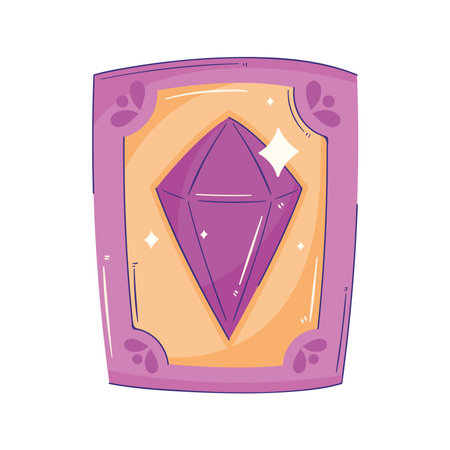 quartz in card esoteric scienceのイラスト素材