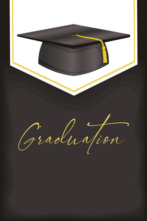graduation celebration posterのイラスト素材