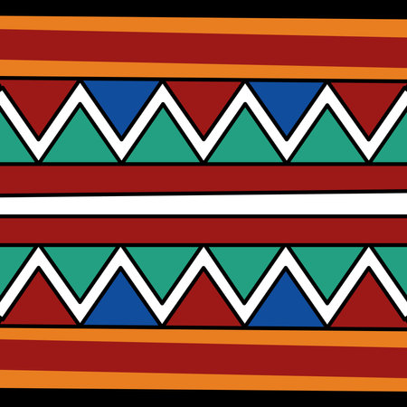 exotic african patternのイラスト素材