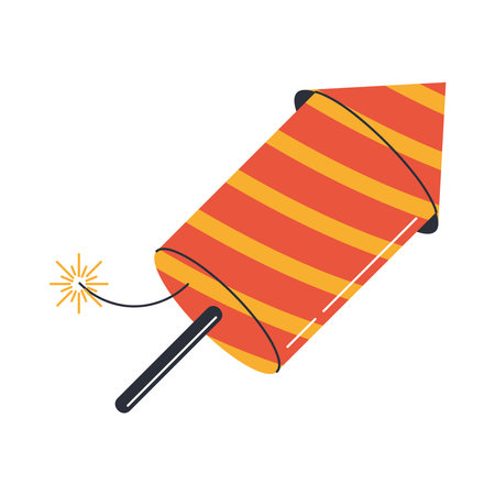 rocket firework celebrationのイラスト素材