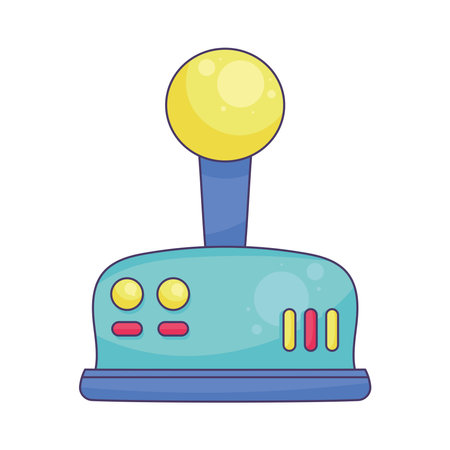 video game joystick nineties pop artのイラスト素材