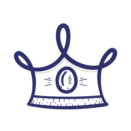 king crown sketchのイラスト素材