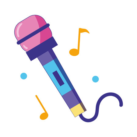 microphone audio device techのイラスト素材