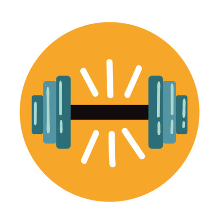 dumbbell gym equipmentのイラスト素材