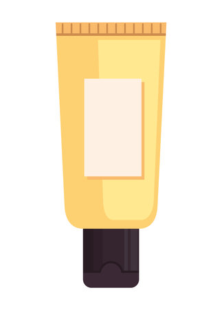 make up cream tubeのイラスト素材