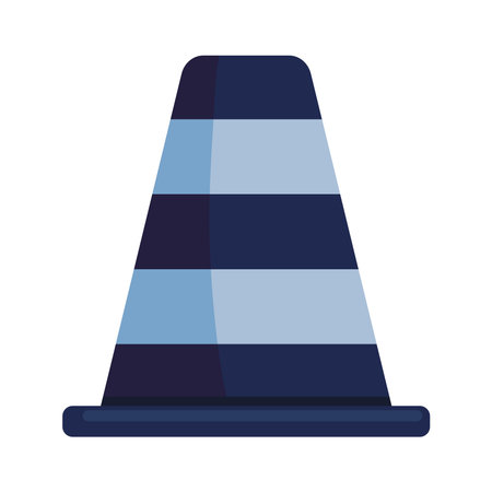 blue traffic cone signalのイラスト素材