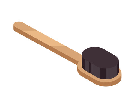 wooden toothbrush sustainable accessoryのイラスト素材