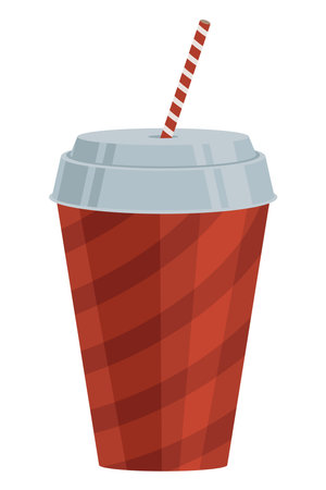 soda in take away potのイラスト素材