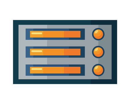 data server tower computerのイラスト素材