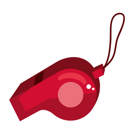 red whistle accessoryのイラスト素材