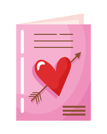 valentines day cardのイラスト素材