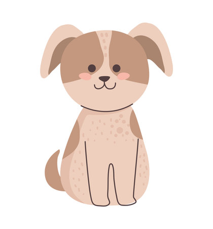 cute dog animalのイラスト素材