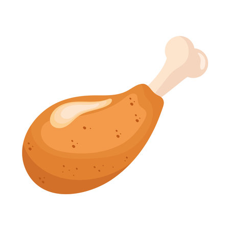 turkey thigh foodのイラスト素材