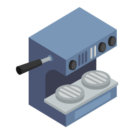 coffee maker machine isometricのイラスト素材