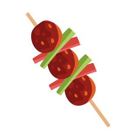 jeok korean foodのイラスト素材