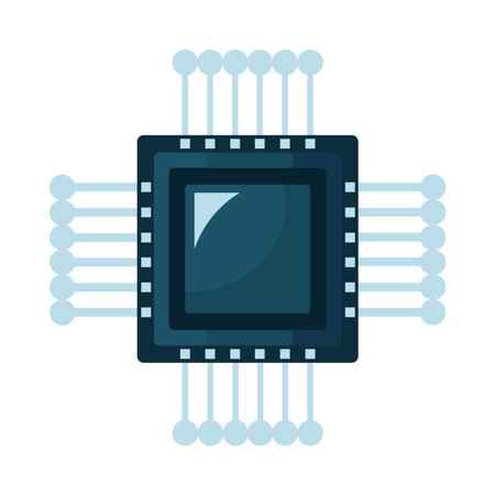 chip processor electronicのイラスト素材