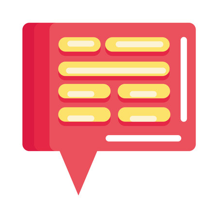 speech bubble messageのイラスト素材