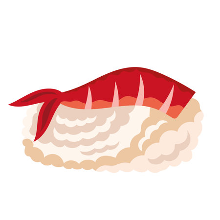 delicious nigiri sushiのイラスト素材