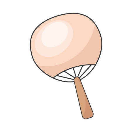japanese fan hand heldのイラスト素材